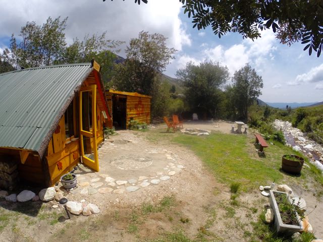 Cabin and kitchen/ablution unit on the river.