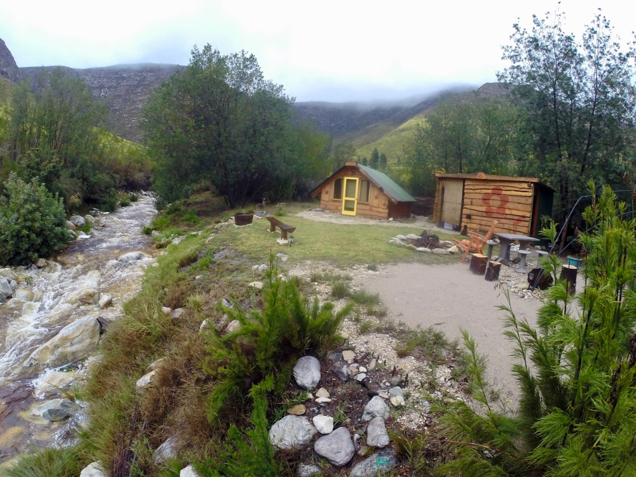Cabin on river